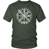 Cracked Norse Vegvisir Viking Compass T-ShirtT-shirtDistrict Unisex ShirtOliveS