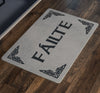 Failte Gaelic Welcome Celtic Doormat BlackDoormat