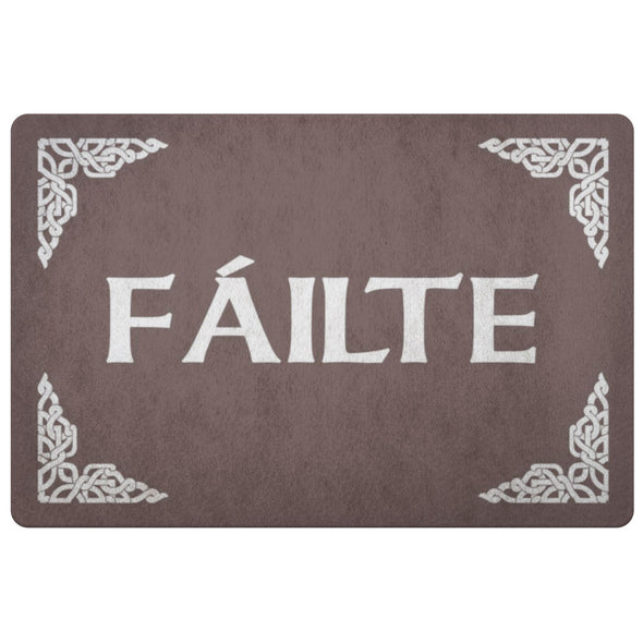 Failte Gaelic Welcome Celtic DoormatDoormatBrown