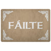 Failte Gaelic Welcome Celtic DoormatDoormatLight Brown