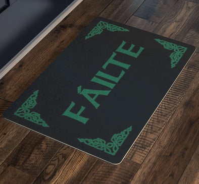 Failte Gaelic Welcome Celtic Doormat GreenDoormat