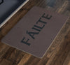 Failte Gaelic Welcome Doormat BlackDoormat