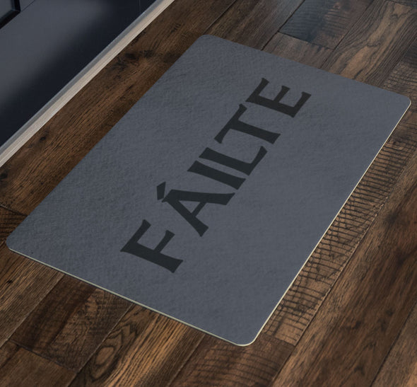 Failte Gaelic Welcome Doormat BlackDoormat