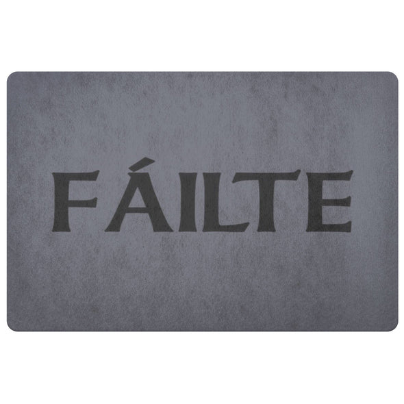 Failte Gaelic Welcome Doormat BlackDoormatGrey