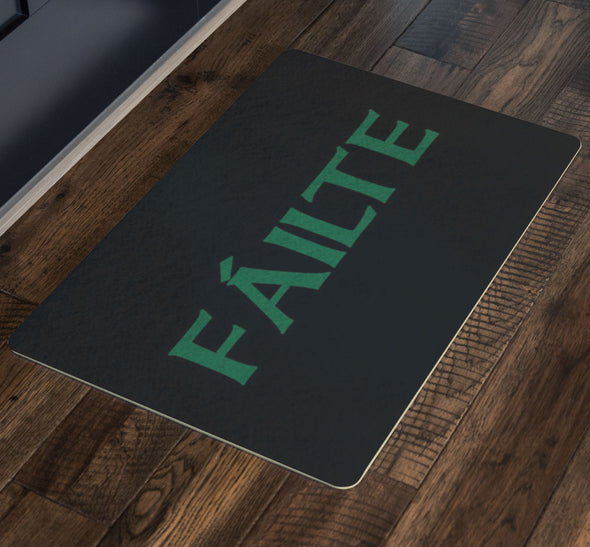 Failte Gaelic Welcome Doormat GreenDoormat