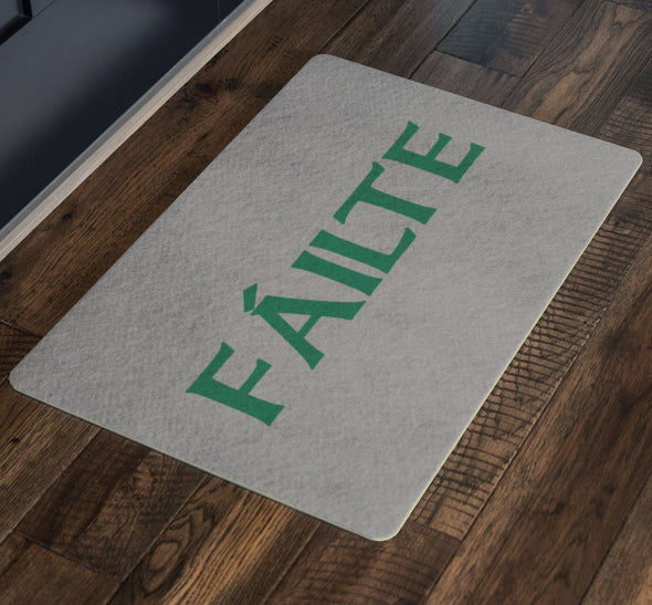 Failte Gaelic Welcome Doormat GreenDoormat