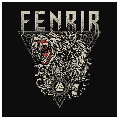 Fenrir Norse Wolf Canvas Wall ArtCanvas Wall Art 28 x 8