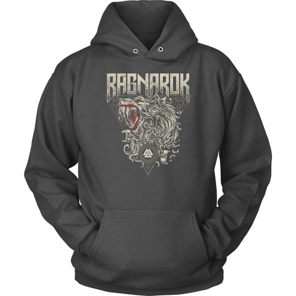 Fenrir Ragnarok HoodieT-shirtUnisex HoodieCharcoalS