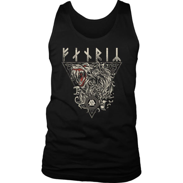 Fenrir Runes Mens Tank TopT-shirtDistrict Mens TankBlackS