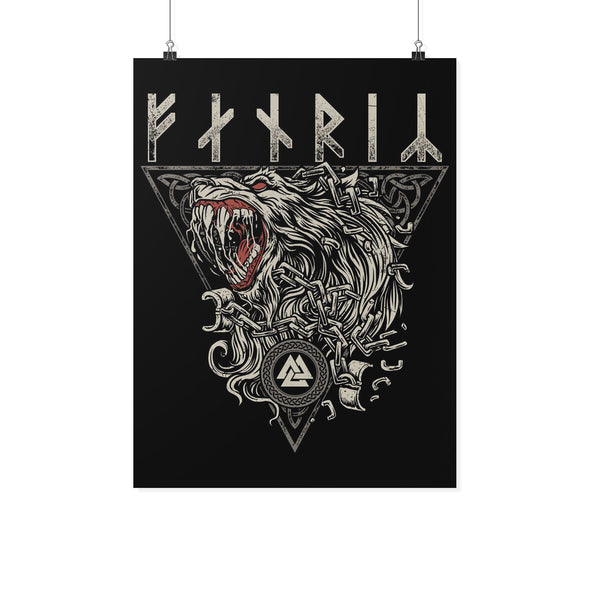 Fenrir Runes PosterPosters 218x24