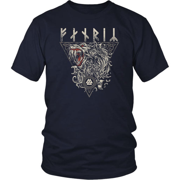 Fenrir Runes T-ShirtT-shirtDistrict Unisex ShirtNavyS