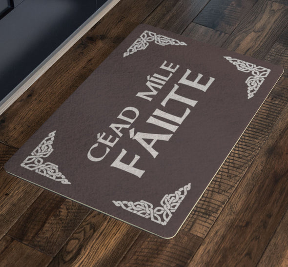 Gaelic Cead Mile Failte Celtic DoormatDoormat