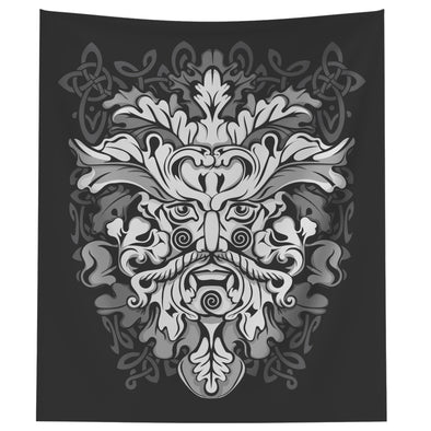 Green Man Celtic Irish Pagan Mythology Tapestry Wall ArtWall Art