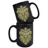 Green Man Pagan Celtic Irish Mythology Coffee Mug DistressedCeramic Mugs