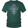 Gungnir Huginn Muninn Geri Freki T-ShirtT-shirtDistrict Unisex ShirtDark GreenS