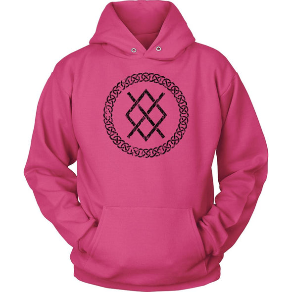 Gungnir Norse Black Viking Knotwork HoodieT-shirtUnisex HoodieSangriaS