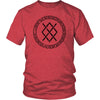 Gungnir Norse Black Viking Knotwork T-ShirtT-shirtDistrict Unisex ShirtHeather RedS