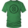 Gungnir Norse Black Viking Knotwork T-ShirtT-shirtDistrict Unisex ShirtKelly GreenS