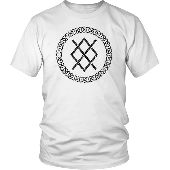 Gungnir Norse Black Viking Knotwork T-ShirtT-shirtDistrict Unisex ShirtWhiteS