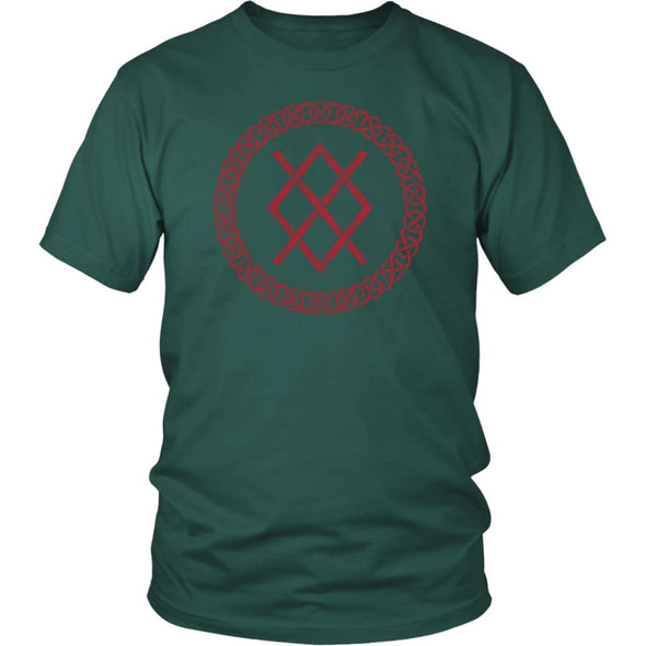 Gungnir Norse Red Viking Knotwork T-ShirtT-shirtDistrict Unisex ShirtDark GreenS