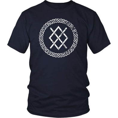 Gungnir Norse Viking Knotwork T-ShirtT-shirtDistrict Unisex ShirtNavyS