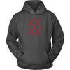 Gungnir Odin Symbol Cotton HoodieT-shirtUnisex HoodieCharcoalS