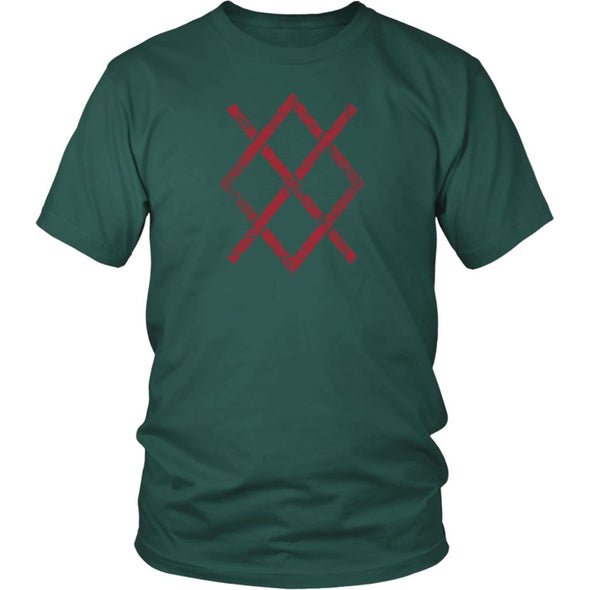 Gungnir Odin Symbol Cotton T-ShirtT-shirtDistrict Unisex ShirtDark GreenS