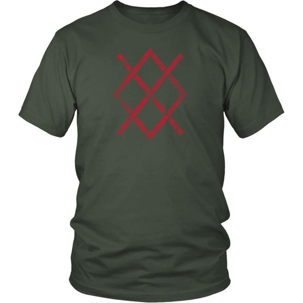 Gungnir Odin Symbol Cotton T-ShirtT-shirtDistrict Unisex ShirtOliveS