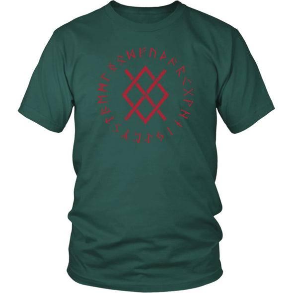 Gungnir Odin Symbol Elder Futhark Runes T-ShirtT-shirtDistrict Unisex ShirtDark GreenS