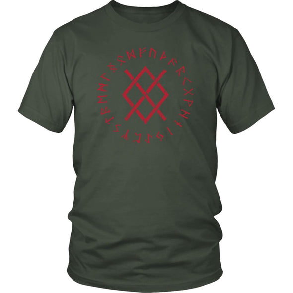 Gungnir Odin Symbol Elder Futhark Runes T-ShirtT-shirtDistrict Unisex ShirtOliveS