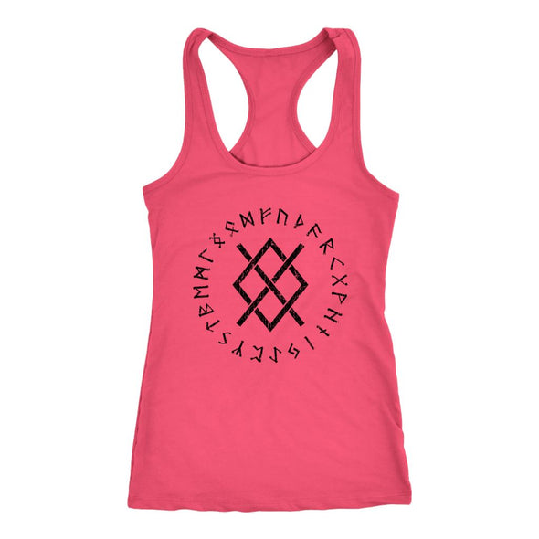 Gungnir Runes Racerback Tank TopT-shirtNext Level Racerback TankHot PinkXS