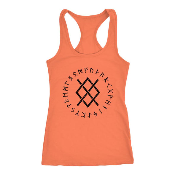 Gungnir Runes Racerback Tank TopT-shirtNext Level Racerback TankLight OrangeXS