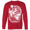 Hati & Sköll Norse Wolves SweatshirtT-shirtCrewneck Sweatshirt Big PrintRedS
