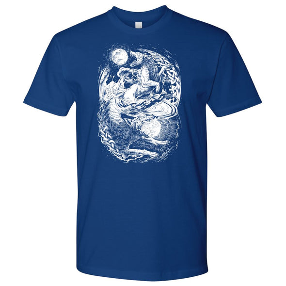 Hati & Sköll Norse Wolves T-ShirtT-shirtNext Level Mens ShirtRoyal BlueS