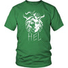 Hel Goddess of the Underworld Norse Mythology Cotton T-ShirtT-shirtDistrict Unisex ShirtKelly GreenS