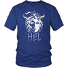 Hel Goddess of the Underworld Norse Mythology Cotton T-ShirtT-shirtDistrict Unisex ShirtRoyal BlueS