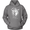 Hel Goddess of the Underworld Norse Mythology HoodieT-shirtUnisex HoodieGreyS