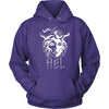 Hel Goddess of the Underworld Norse Mythology HoodieT-shirtUnisex HoodiePurpleS