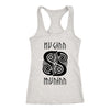 Huginn Muninn Black Raven Racerback TankT-shirtNext Level Racerback TankHeather GreyXS