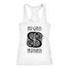 Huginn Muninn Black Raven Racerback TankT-shirtNext Level Racerback TankWhiteXS