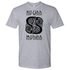 Huginn Muninn Black Raven T-ShirtT-shirtNext Level Mens ShirtHeather GreyS