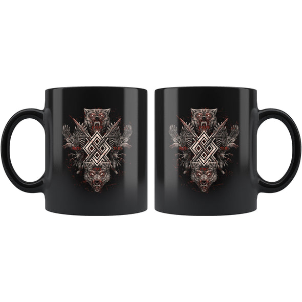 Huginn Muninn Geri Freki 11oz Coffee MugDrinkware