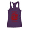 Huginn Muninn Red Raven Racerback Tank DistressedT-shirtNext Level Racerback TankPurpleXS