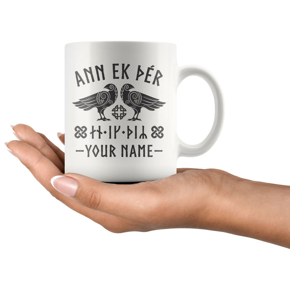 I Love You Norse Personalized Raven MugDrinkware