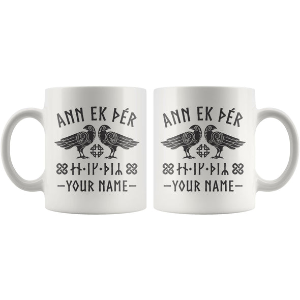 I Love You Norse Personalized Raven MugDrinkware