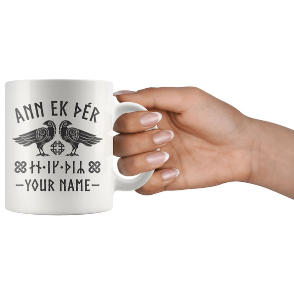 I Love You Norse Personalized Raven MugDrinkware