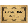 Irish Cead Mile Failte Celtic Knot Gaelic Welcome Doormat OutdoorHome Goods