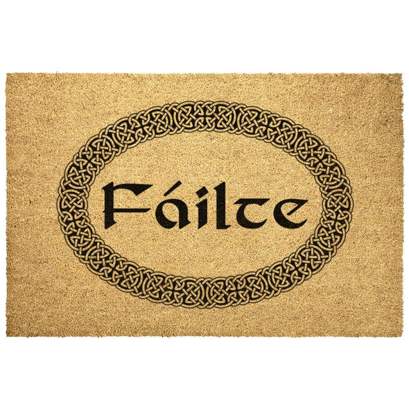 Irish Failte Celtic Knot Welcome Gaelic Outdoor DoormatHome Goods30x18