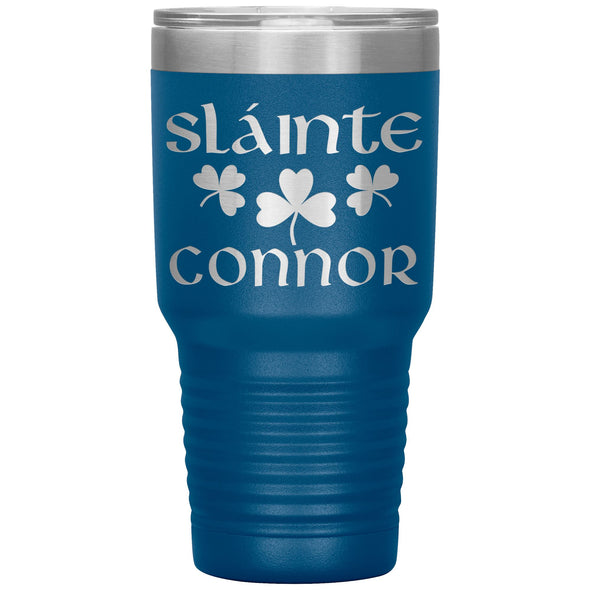 Irish Sláinte Personalized Tumbler 30ozTumblersBlue