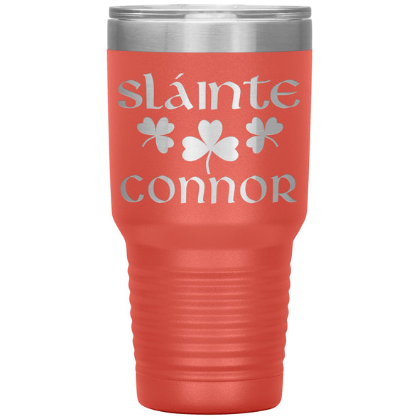 Irish Sláinte Personalized Tumbler 30ozTumblersCoral